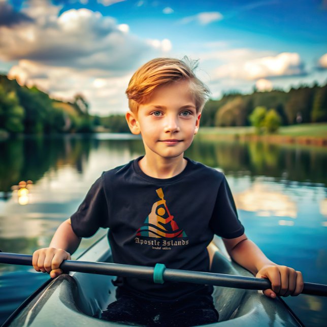 Camiseta Retro Apostle Islands Kayaking (Criador carregado)