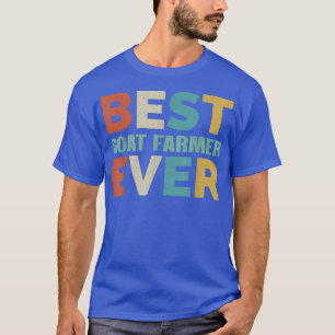 Camiseta Retro Apresenta para o Goat Farmer Melhor Caprino 