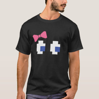 Camiseta Retro Arcade Video Game Girl Pink Ghost Halloween