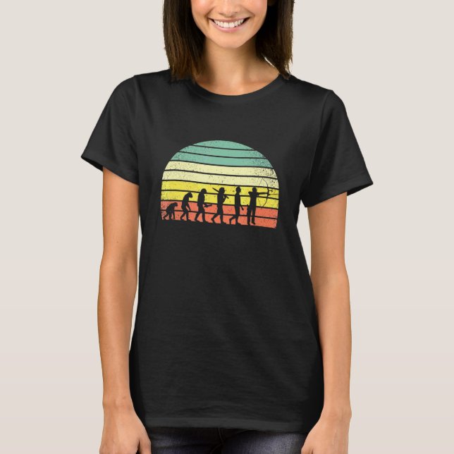 Camiseta Retro Archery Evolution For Archers Bowmen (Frente)
