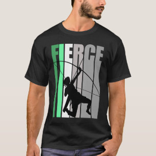 Camiseta Retro Archery Fierce Birthday Forte Continua Trein
