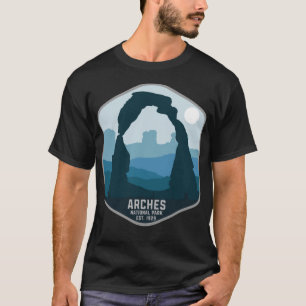 Camiseta Retro Arches National Park Utah Souvenir Estilo do