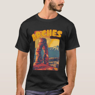 Camiseta Retro Arco Delicado Parque Nacional Arches Utah Hi