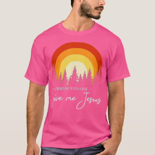 Camiseta Retro Arco-Íris Da Manhã Quando Eu Subo Me Dê J