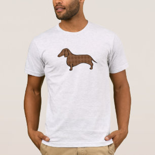Camiseta Retro Argyle Dachshund