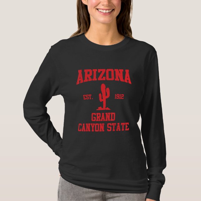 Camiseta Retro Arizona Grand Canyon State US National Park  (Frente)