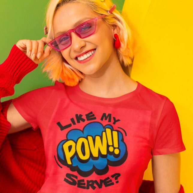 Camiseta Retro-Arte Divertida Pickleball Paddle (She's got the power!)
