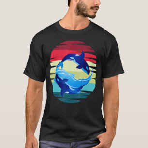 Camiseta Retro Assassino Baleia Oceano Aquarista Animal Gif