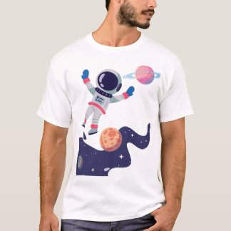 Camiseta Retro Astronauta – Aventura Espacial