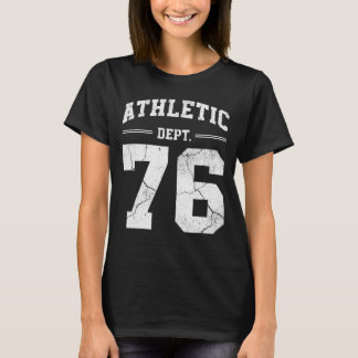 Camiseta Retro Athletic Dept 76 Classic 1976 Birthday