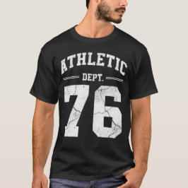 Camiseta Retro Athletic Dept 76 Classic 1976 Birthday