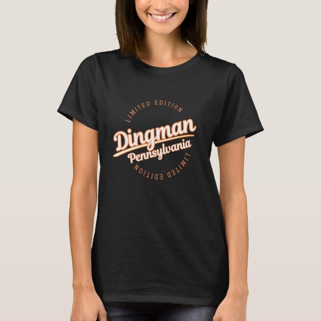 Camiseta Retro Athletic Dingman PA Apparel (Frente)