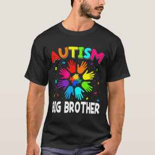 Camiseta Retro Autism Awareness Usa Flag Big Brother Suppor
