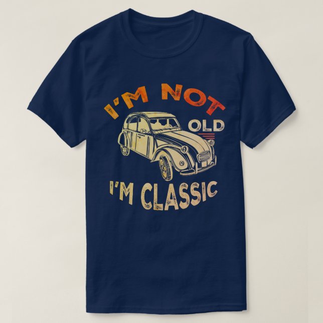 Camiseta Retro Auto Gift, Funny Classic Car Lover (Frente do Design)