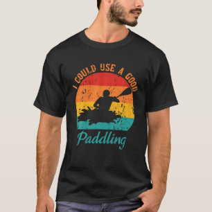 Camiseta Retro Aventuras Externas Kayaker Eu Poderia Usar U