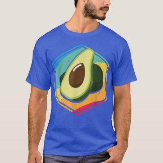 Camiseta Retro Avocado Funny Vegan Vegetarian Diet Guacamol