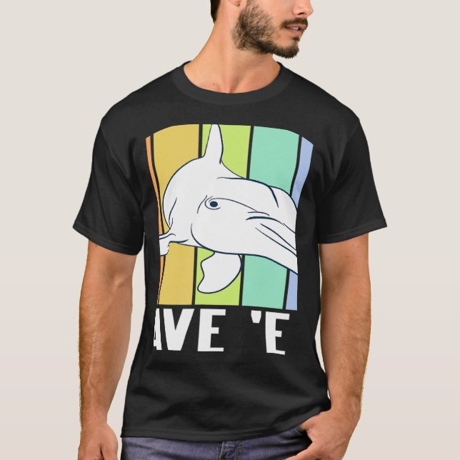 Camiseta Retro Awesome Save 'Em Dolphins Marine  Present (Frente)