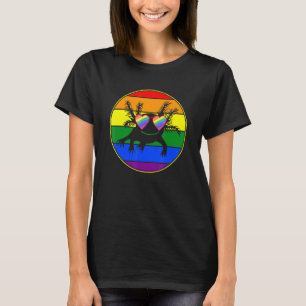 Camiseta Retro Axolotl Lover Lgbtq Coisas Teen Rainbow Lesb
