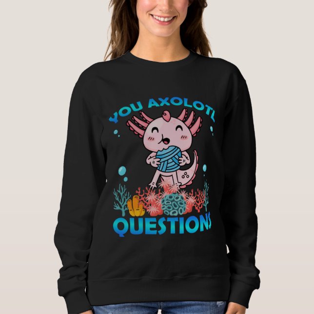 Camiseta Retro Axolotl  You Axolotl Questions  72 (Frente)