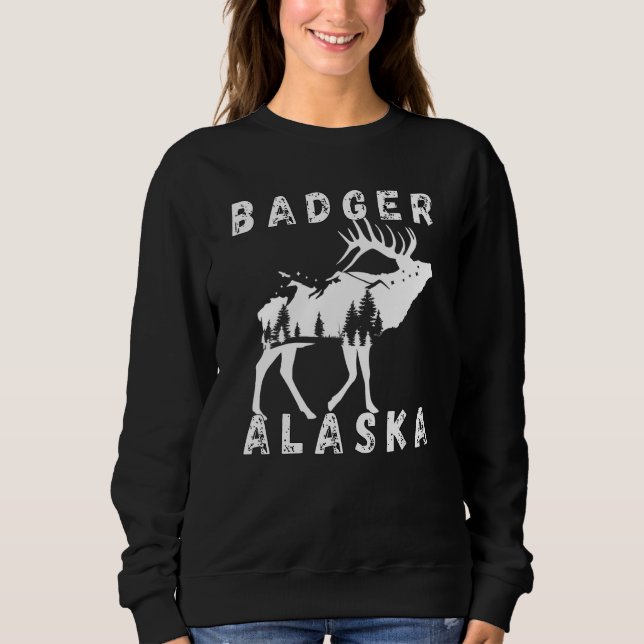 Camiseta Retro Badger Alaska Apparel Souvenir (Frente)