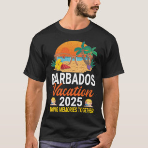 Camiseta Retro Barbados Vacation 2025 Memórias Corresponden