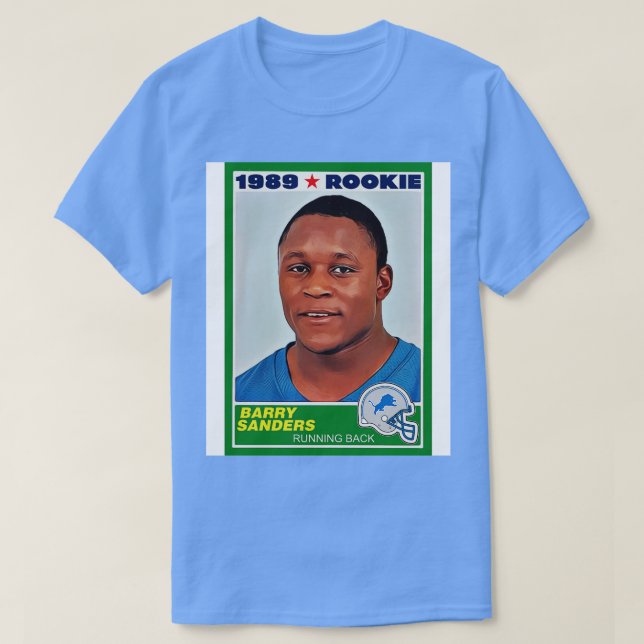 Camiseta Retro Barry Sanders Rookie d (Frente do Design)
