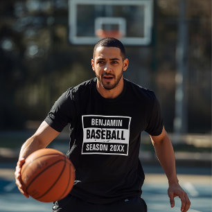 Camiseta retro Baseball Season 20XX black