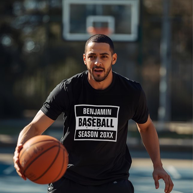 Camiseta retro Baseball Season 20XX black (Criador carregado)