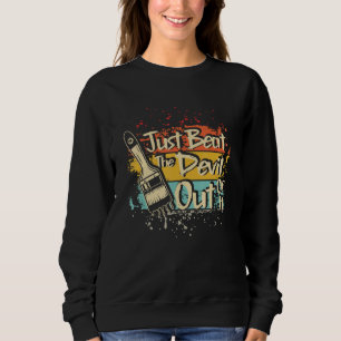 Camiseta Retro Bate O Diabo De Seu Desenho Artista