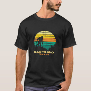 Camiseta Retro Bayou Slaughter Beach Delaware Souve Bigfoot