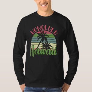 Camiseta Retro Beach Havaiana Summer Palm Trees Tropicais H