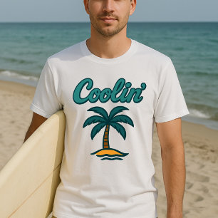 Camiseta Retro Beach Vibes Coolin'