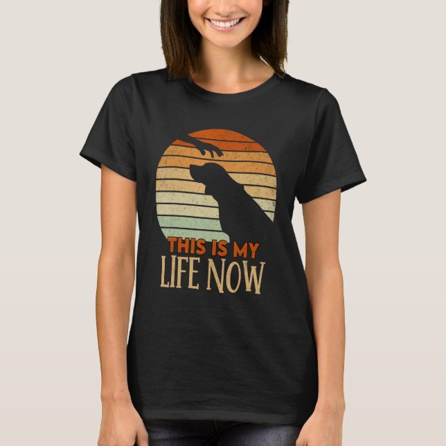 Camiseta Retro Beagle Esta é a minha vida agora (Frente)