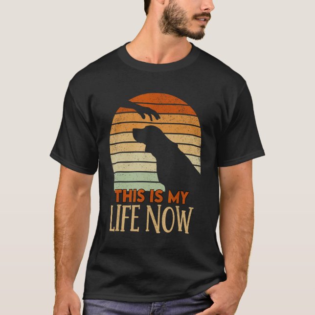 Camiseta Retro Beagle Esta é a minha vida agora (Frente)
