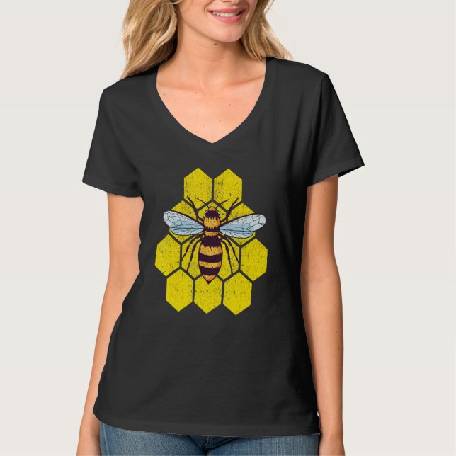 Camiseta Retro Bekeeper Beec Bumblebee Vintage Save (Frente)