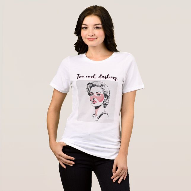 Camiseta Retro Beleza Elegante (Frente Completa)