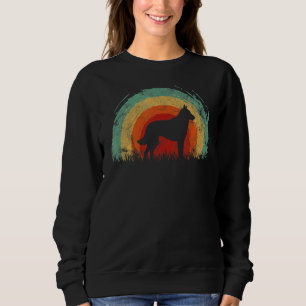 Camiseta Retro Belga Malinois Vintage Rainbow Dog Men Wom