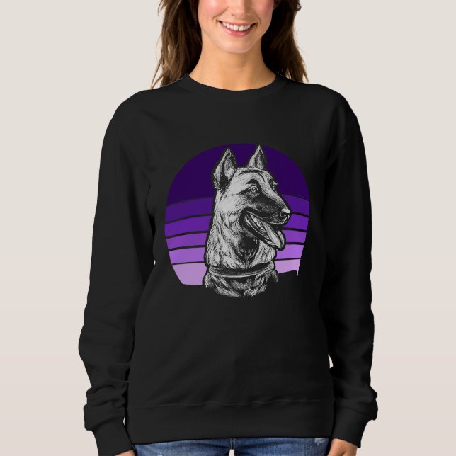 Camiseta Retro Belgian Malinois  1 (Frente)