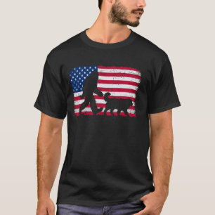 Camiseta Retro Bernese Mountain Dog 4 de julho americano