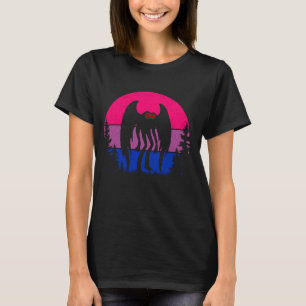 Camiseta Retro Bi Mothman Ponto de Orgulho Bissexual agradá