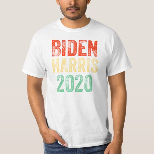 Camiseta retrô Biden Harris 2020 (Frente)