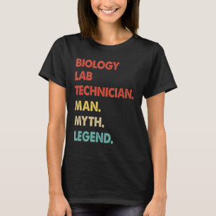 Camiseta Retro Biology Lab Technician Man Myend