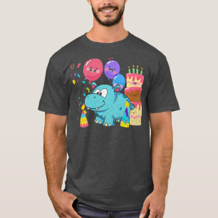 Camiseta Retro Birthday Balloon Hippo