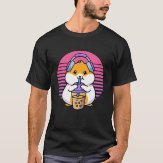 Camiseta Retro Boba E Kpop Kawaii Hamster K-Pop Merchandi