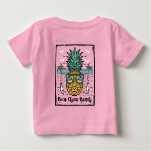 Camiseta Retro Boca Chica Beach dos dois lados trabalho de