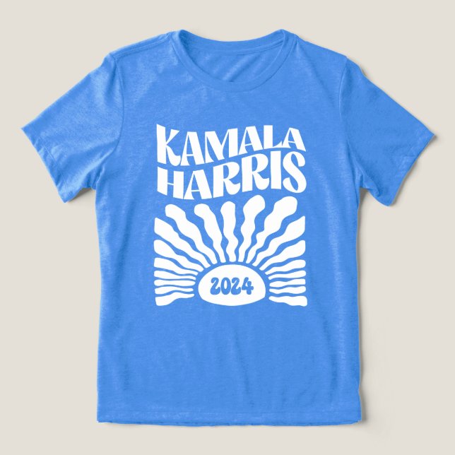 Camiseta Retro Boho Kamala Harris 2024 (Design frontal)