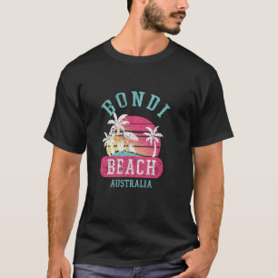 Camiseta Retro Bondi Beach Austrália Sofrendo Des Gráficas