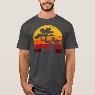 Camiseta Retro Bonsai Tree Vintage Sunset Bonsai