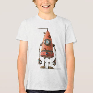 Camiseta Retro Bot One-Eye — Laranja Rusty
