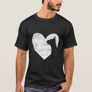 Camiseta Retro Boxer Boxer Hearts Puppy Lover Dia de os nam